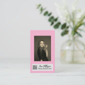 professionele foto QR website e-mail sociaal moder Visitekaartje (Staand voorkant)