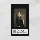 professionele foto QR website e-mail sociaal moder Visitekaartje (Voorkant)
