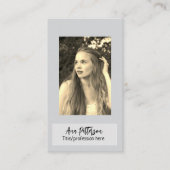 professionele foto QR website e-mail sociaal moder Visitekaartje (Voorkant)