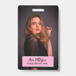professionele foto QR website e-mail social modern Badge