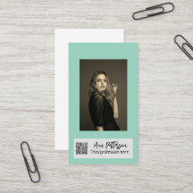 professionele foto QR website e-mail social modern