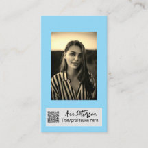 professionele foto QR website e-mail social modern