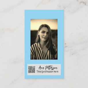 professionele foto QR website e-mail social modern Visitekaartje
