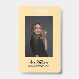 professionele foto QR website e-mail sociale moder Badge