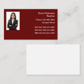 Professionele foto Realtor Visitekaartjes Sjabloon (Voorkant / Achterkant)