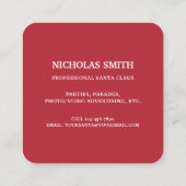 Professionele foto Sinterklaas Contactkaartje (Achterkant)