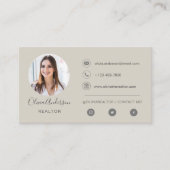 Professionele foto Terracotta Tan Visitekaartje (Voorkant)