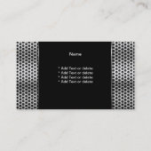 Professionele Foto toevoegen Silver Classy Busines Visitekaartje (Achterkant)