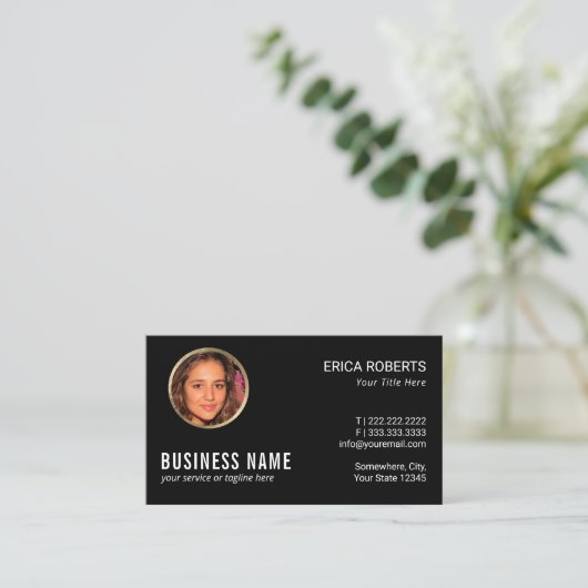 Professionele foto van Elegant Instagram Visitekaartje (Staand voorkant)