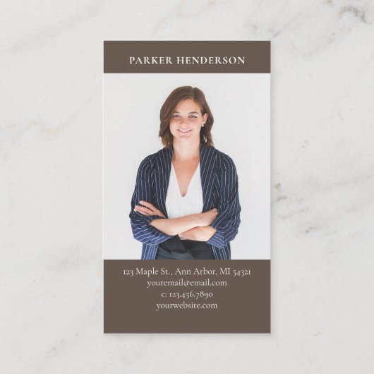 Professionele foto van onroerend goed visitekaartje (Achterkant)