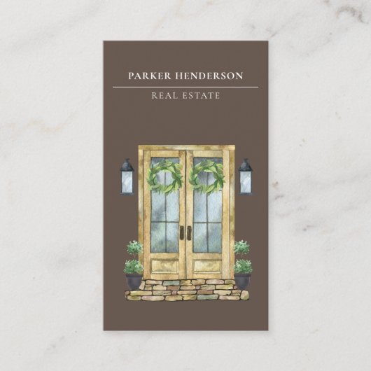 Professionele foto van onroerend goed visitekaartje (Voorkant)