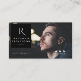 Professionele foto van zwart en wit visitekaartje