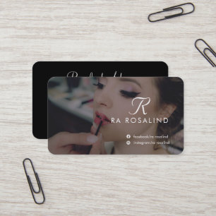 Professionele foto van zwart en wit visitekaartje