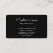 Professionele foto van zwart en wit visitekaartje (Achterkant)