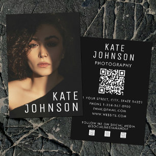 Professionele foto vet modern minimalistisch visitekaartje