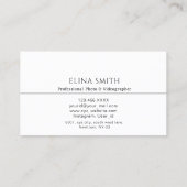 Professionele foto Video-Visitekaartje Visitekaartje (Achterkant)