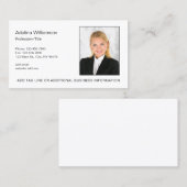 Professionele foto visitekaartje (Voorkant / Achterkant)