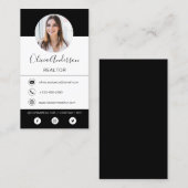 Professionele foto zwart-wit Visitekaartje (Voorkant / Achterkant)