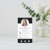 Professionele foto zwart-wit Visitekaartje (Staand voorkant)