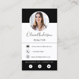 Professionele foto zwart-wit Visitekaartje