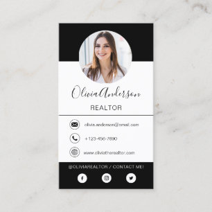 Professionele foto zwart-wit Visitekaartje