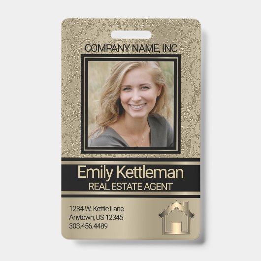 Professionele fotobadge - Gold Badge (Front)