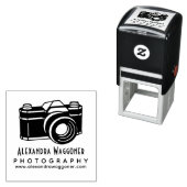 Professionele Fotocamera #6 Zakelijke Logo Zelfinktende Stempel (In situ)