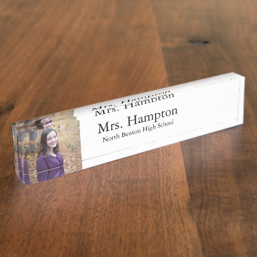 Professionele Fotodocent Naambordje (Zijkant)