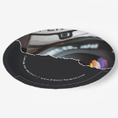 Professionele fotograaf Aangepaste foto zwart Papieren Bordje (Gekanteld)