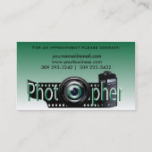Professionele fotograaf afsprakenkaartje (Achterkant)