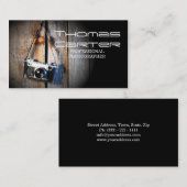 Professionele fotograaf camera fotokaart visitekaartje (Voorkant / Achterkant)