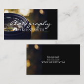 Professionele fotograaf camera Lens Portret Visitekaartje (Voorkant / Achterkant)