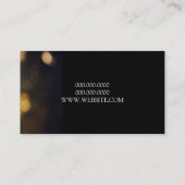 Professionele fotograaf camera Lens Portret Visitekaartje (Achterkant)