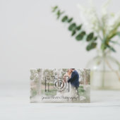 Professionele fotograaf camera overlay foto visitekaartje (Staand voorkant)