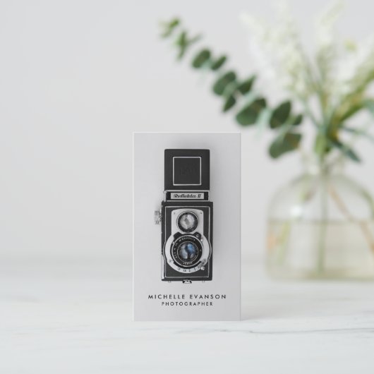 Professionele Fotograaf  Camera Visitekaartje (Staand voorkant)