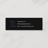 Professionele fotograaf cameralens mini visitekaartje (Achterkant)