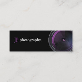Professionele fotograaf cameralens mini visitekaartje