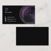 Professionele fotograaf cameralens visitekaartje (Voorkant / Achterkant)