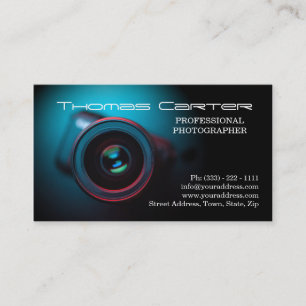 Professionele fotograaf digitale fotokaart visitekaartje