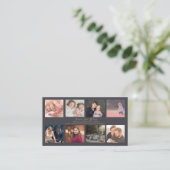 Professionele fotograaf donker - 8 fotodesign visitekaartje (Staand voorkant)