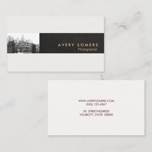 Professionele fotograaf Fotofotografie Informatiekaartje (Voorkant / Achterkant)