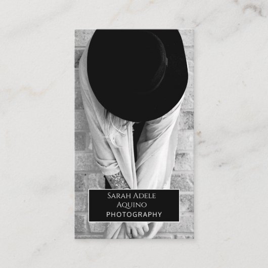 Professionele Fotograaf Fotografie Foto Visitekaartje (Voorkant)