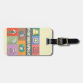 Professionele fotograaf Iconisch ontworpen Bagagelabel (Voorkant horizontaal)