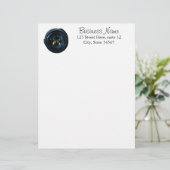Professionele fotograaf Lens Letterhead Gepersonaliseerd Briefhoofd (Staand voorkant)