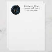 Professionele fotograaf Lens Letterhead Gepersonaliseerd Briefhoofd (Voorkant / Achterkant)