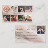 Professionele fotograaf Marmer - 8 fotodesign Visitekaartje (Voorkant / Achterkant)