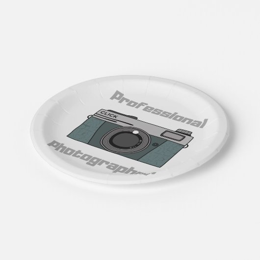 Professionele fotograaf papieren bordje (Gekanteld)