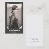 Professionele fotograaf Silver Corner-fotokaart Visitekaartje (Voorkant / Achterkant)