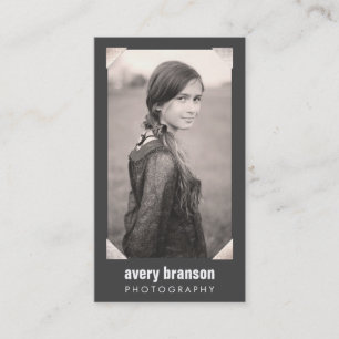 Professionele fotograaf Silver Corner-fotokaart Visitekaartje