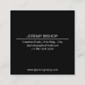 Professionele fotograaf Square Visitekaartje (Achterkant)